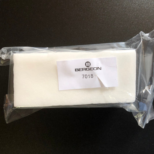 Bergeon 7018 7011-BM sponge block, wood alternative, perfect for watchmaking and repair tasks.