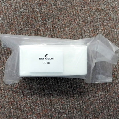 Bergeon 7018 7011-BM wood alternative sponge block for precise watch repair and maintenance tasks.