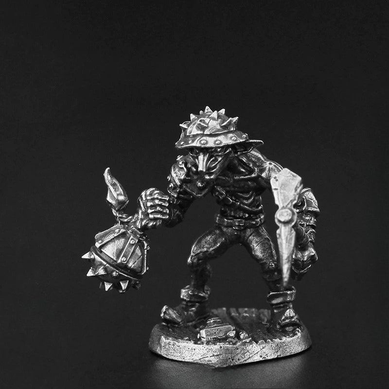 Goblin Demolitionist Copper Figurine White Bronze Fantasy Wargame 130-8
