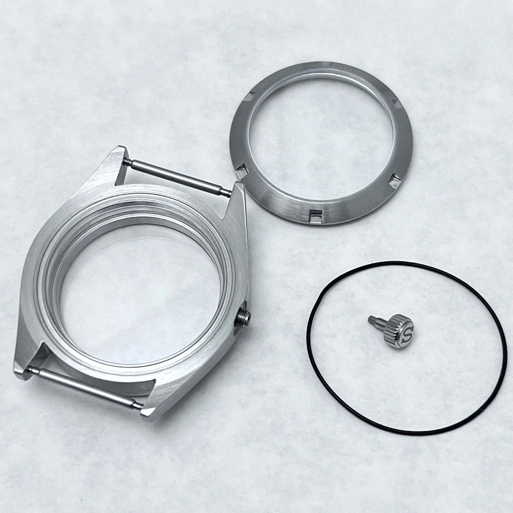 38mm Brushed Watch Case S Crown Suitable Fit NH35 NH36 Modified