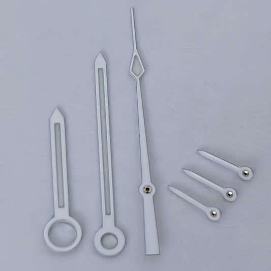 White Second Hand Silver Trim Watch Hands for Speedmaster/Seamaster ETA/Dandong 7750
