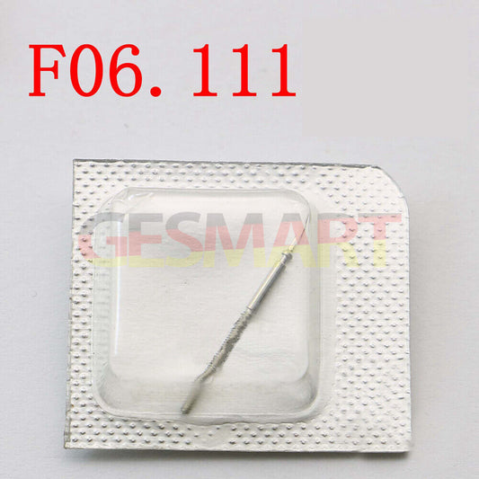 Replacement watch winding stem for ETA F06.111 movement, precise fit for smooth repair.