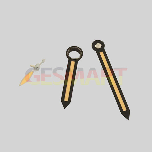 Vintage classic black trim watch hands for ST3600 and ST3620 ETA6497/6498 movement, precision upgrade.