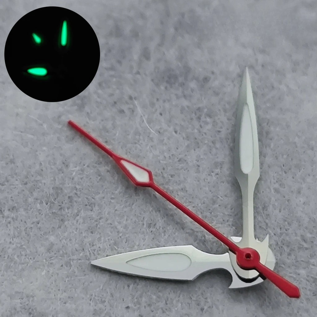 NH35 Watch Hands Green Luminous Watch Pointers For NH35 NH36 4R 7S Movement