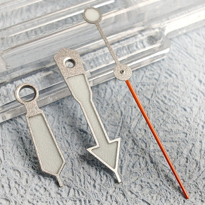 C3 BGW-9 blue lume silver trim watch hands for NH34 NH35 movement, perfect for custom watch builds.