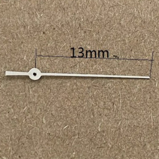 White silver 13mm second hands set by Miyota for FS00 FS01 FS10 watch movements, 3pcs.
