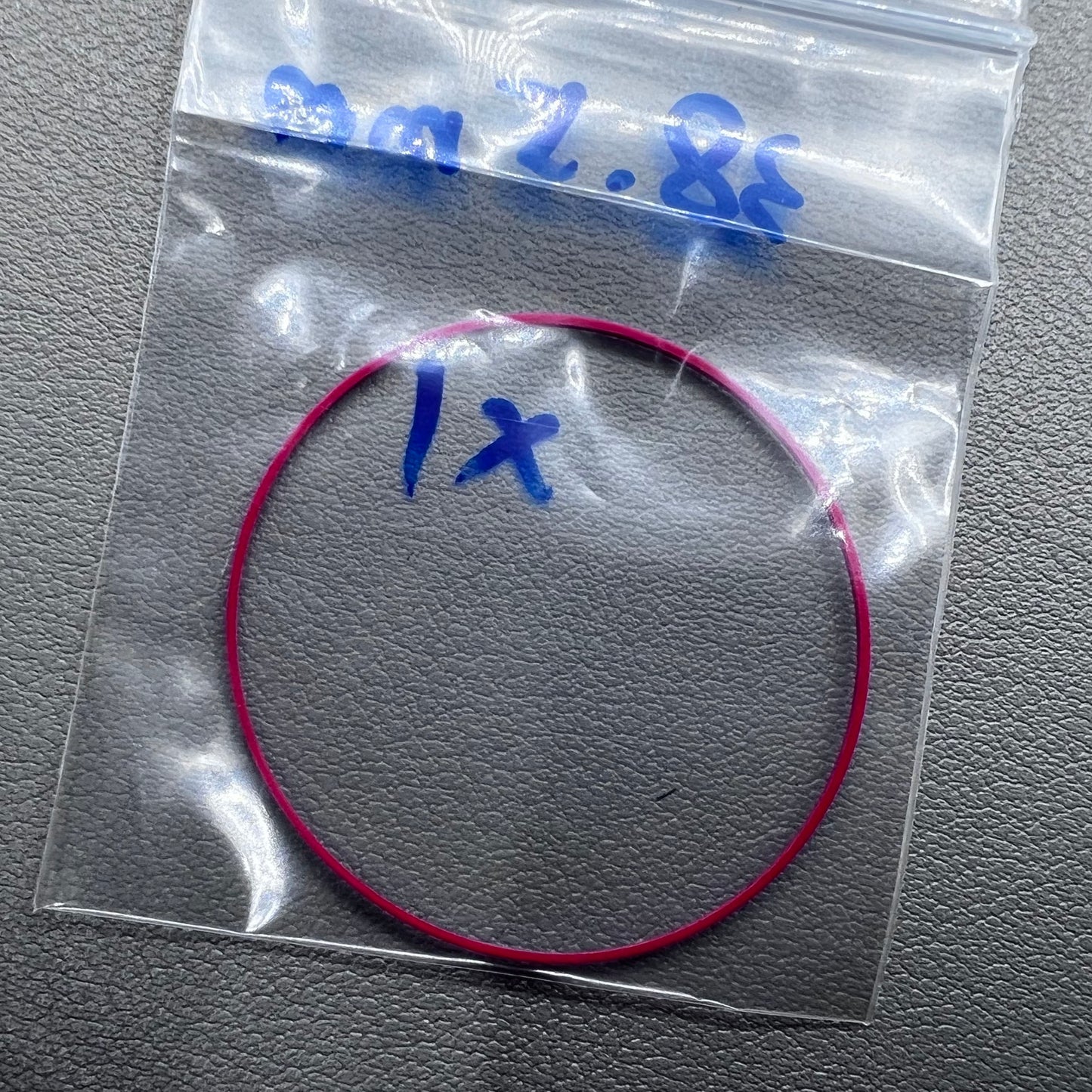 Set of 5 Teflon watch gasket O-rings 38.5mm for Tissot T063, T035, T099 models, ensuring water resistance.