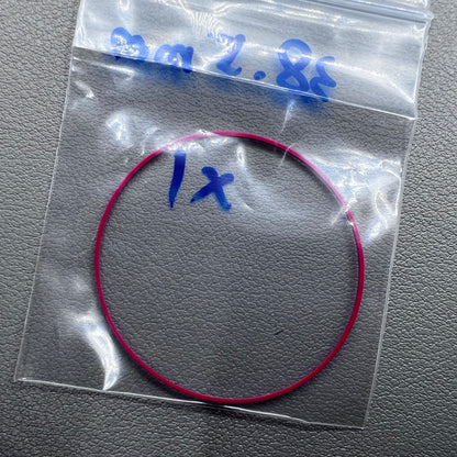 Set of 5 Teflon watch gasket O-rings 38.5mm for Tissot T063, T035, T099 models, ensuring water resistance.