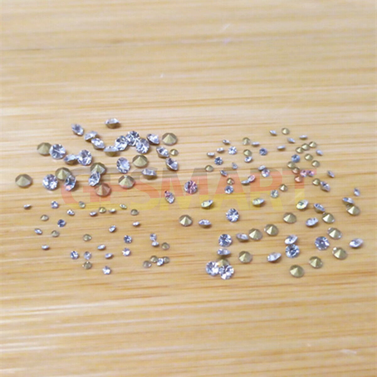 18 sizes pointed bottom imitation diamond for precise watch repair and replacement tools.
