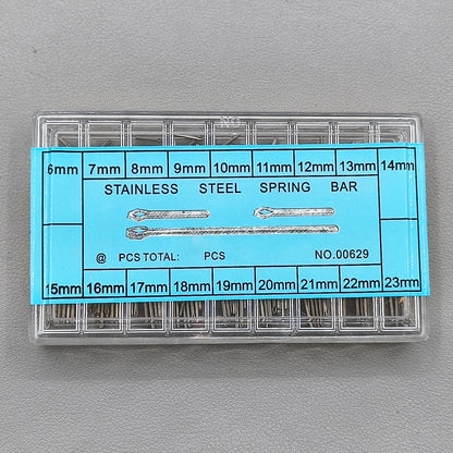 360 Pieces/Box Watch Band Split Pins Stainless Steel With Double Flange Connector