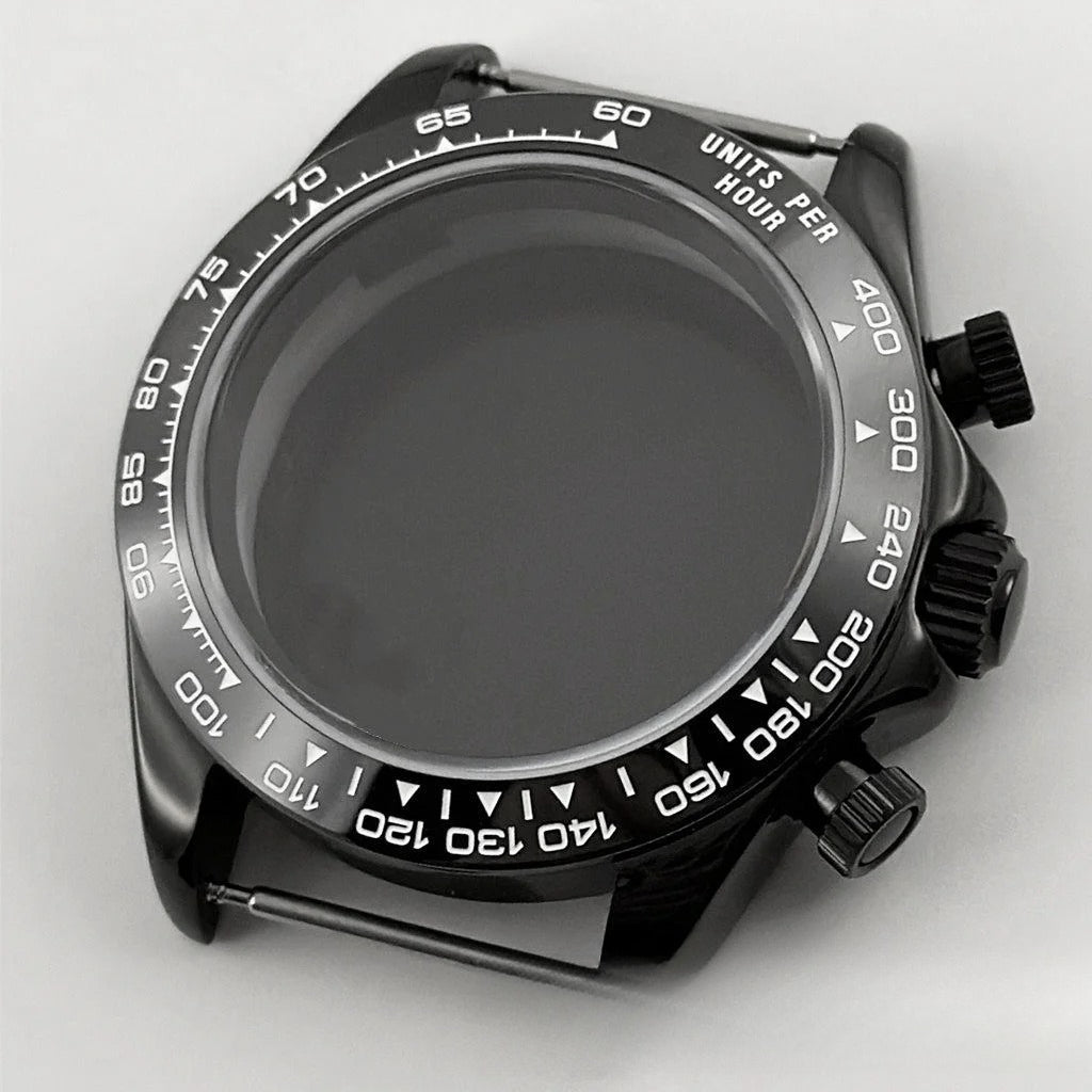 Daytona 40mm Mens Watch Steel Case for Daytona VK63 VK64 Case Fits 20mm Strap