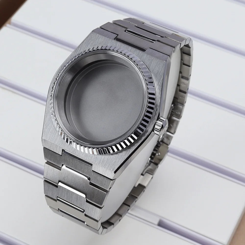 40mm Fluted Bezel Watch Cases For PRX Super Player Mod NH35 NH36 NH38 NH34 4R