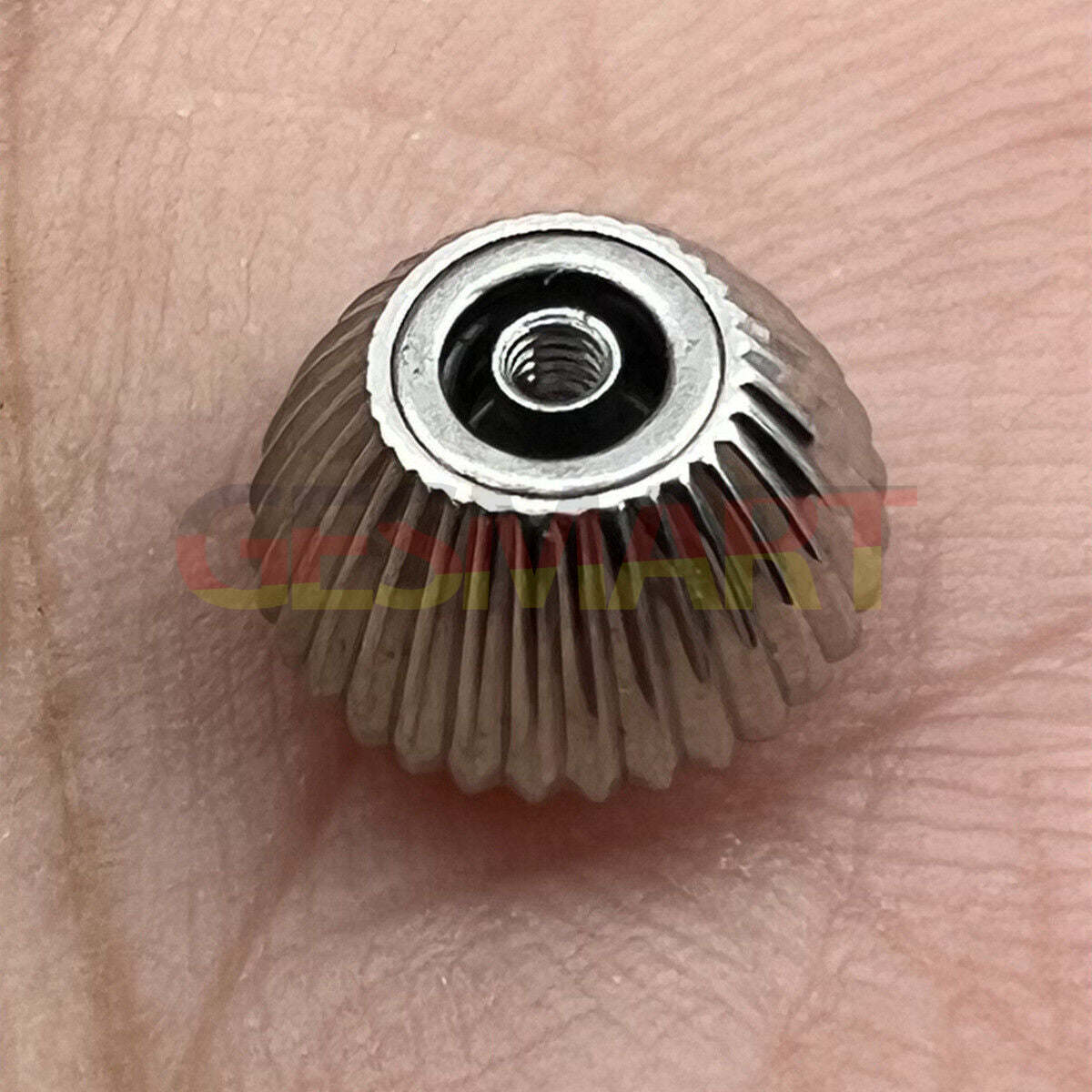 316L stainless steel watch crown for Seagull ST3600 movement, durable replacement part.