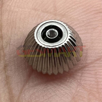 316L stainless steel watch crown for Seagull ST3600 movement, durable replacement part.