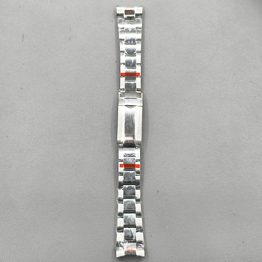 20mm Silver Oyster Stainless Steel Strap for 40mm Daytona VK63 VK64 Watch Case