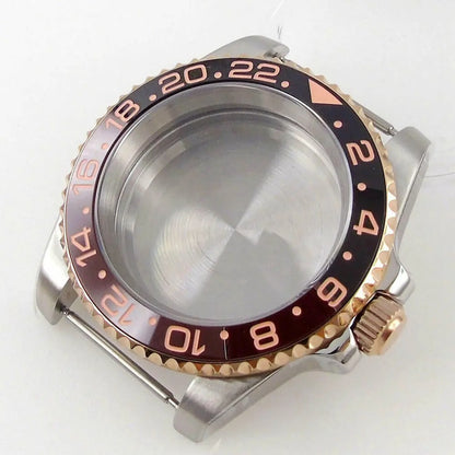 40mm Ceramic Bezel Sapphire Glass Case Fit NH35 NH36 2824 2836 Miyota 8215 8205