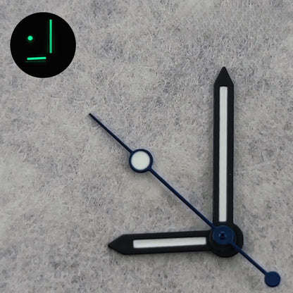 Silver/Black  Watch Hands For NH34 NH35 NH36 NH38 7S26 4R35 4R36 Green Luminous
