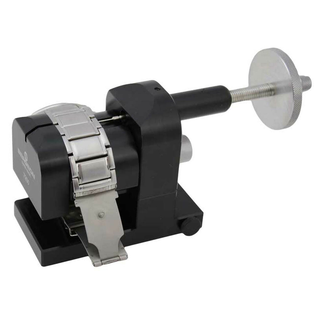 Bergeon 7250 tool for precise shortening of watch bracelets, ideal for watch accessory adjustments.