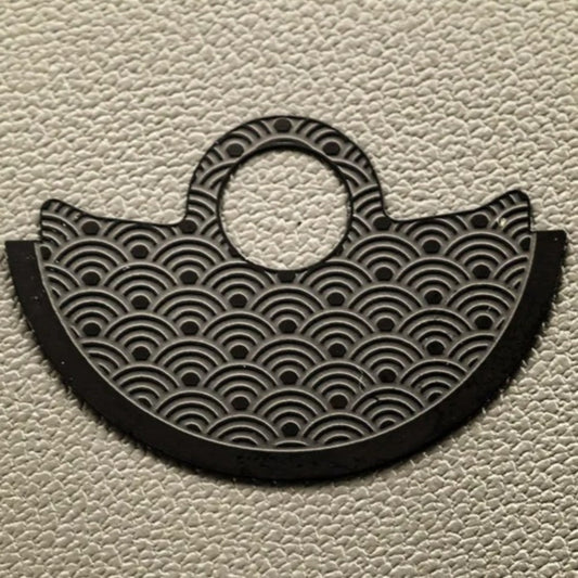 Black Waved Rotor Oscillating Weight Overlay Fit for NH35 NH36 7S26 4R35