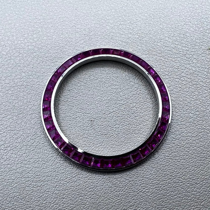 Inclined Rose Pink Watch Bezel Daytona T-Shaped Square Moissanite