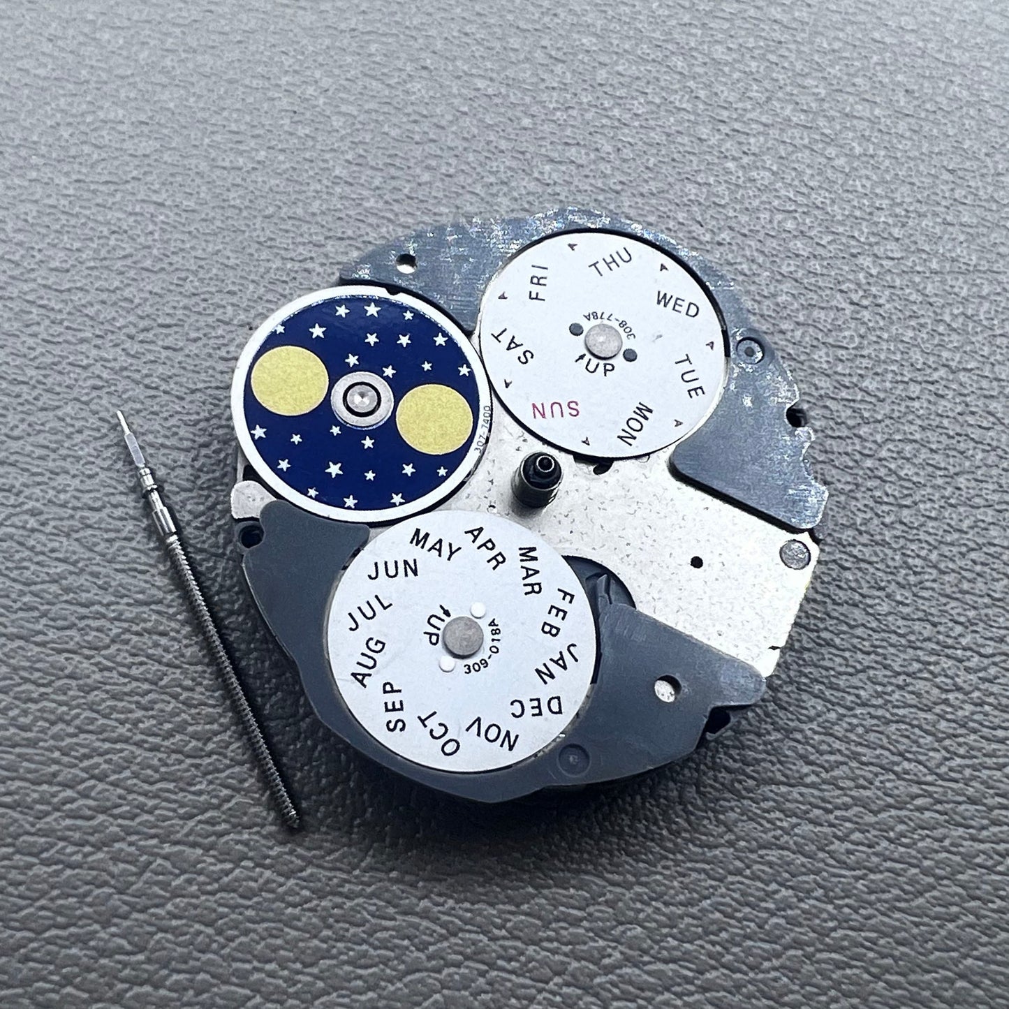 Japan Miyota 6P80 quartz watch movement repair part, precise replacement for 6380 models.