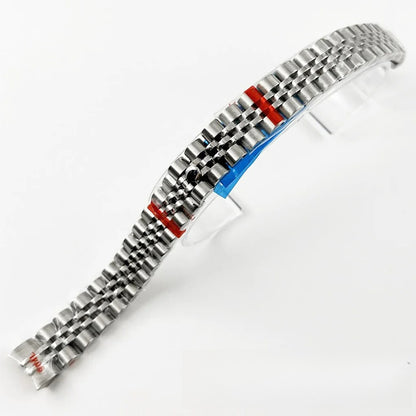Ladies 31MM Round Bezel Sapphire Glass Jubilee bracelet Watch Case Fit NH05 NH06
