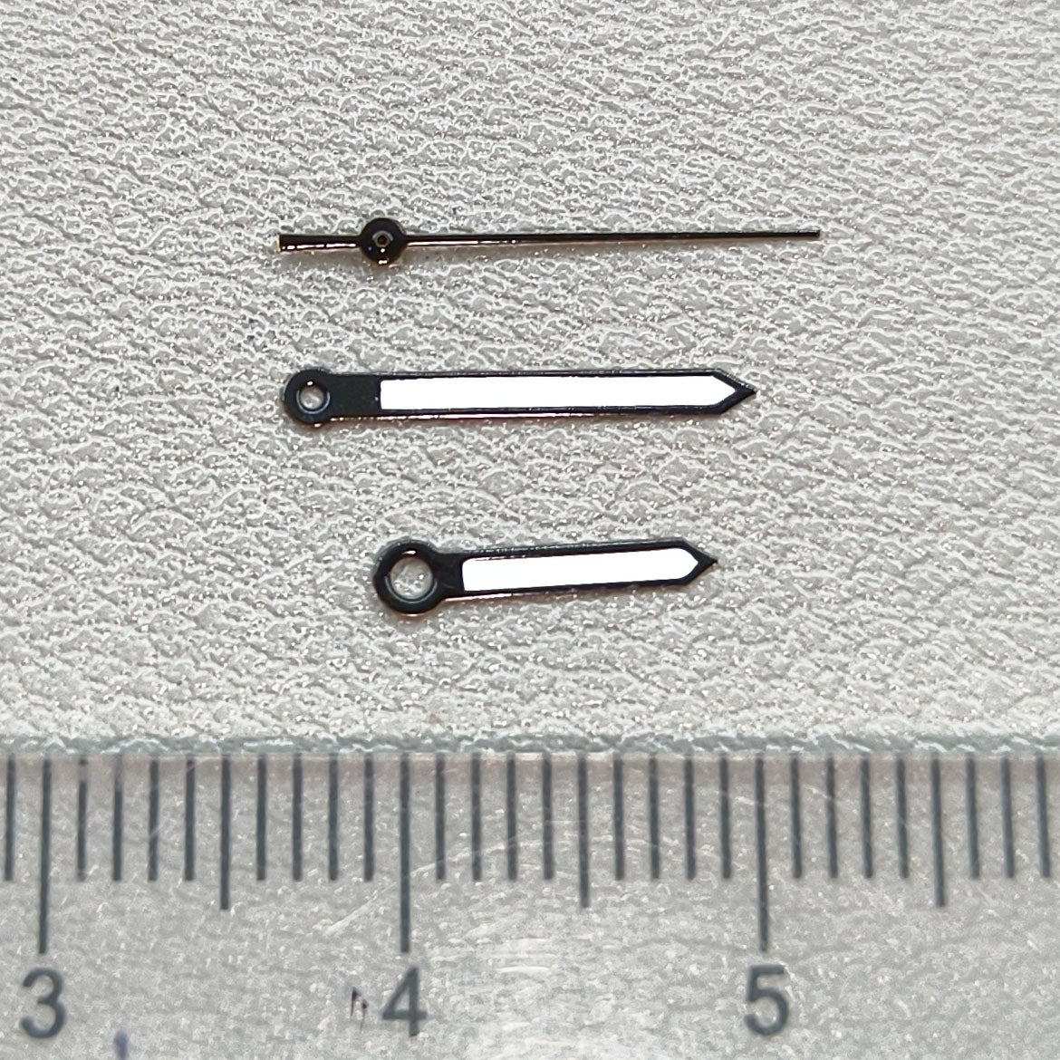 2 Sets Luminous Black Trim Watch Hands Set for Miyota 2035 Quartz Movement