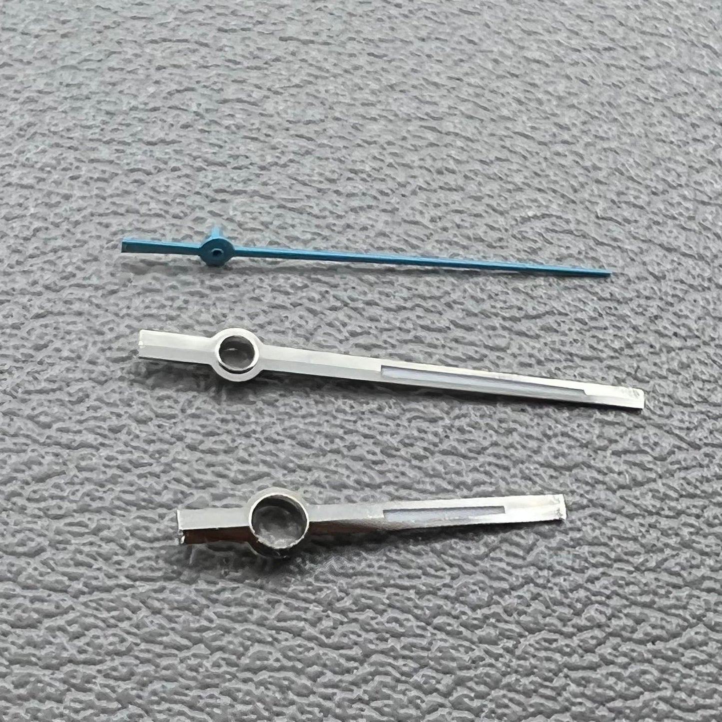 2 Sets Pack Blaue Sekunden Silberumrandung Grüne Leuchtzeiger für Miyota 8285