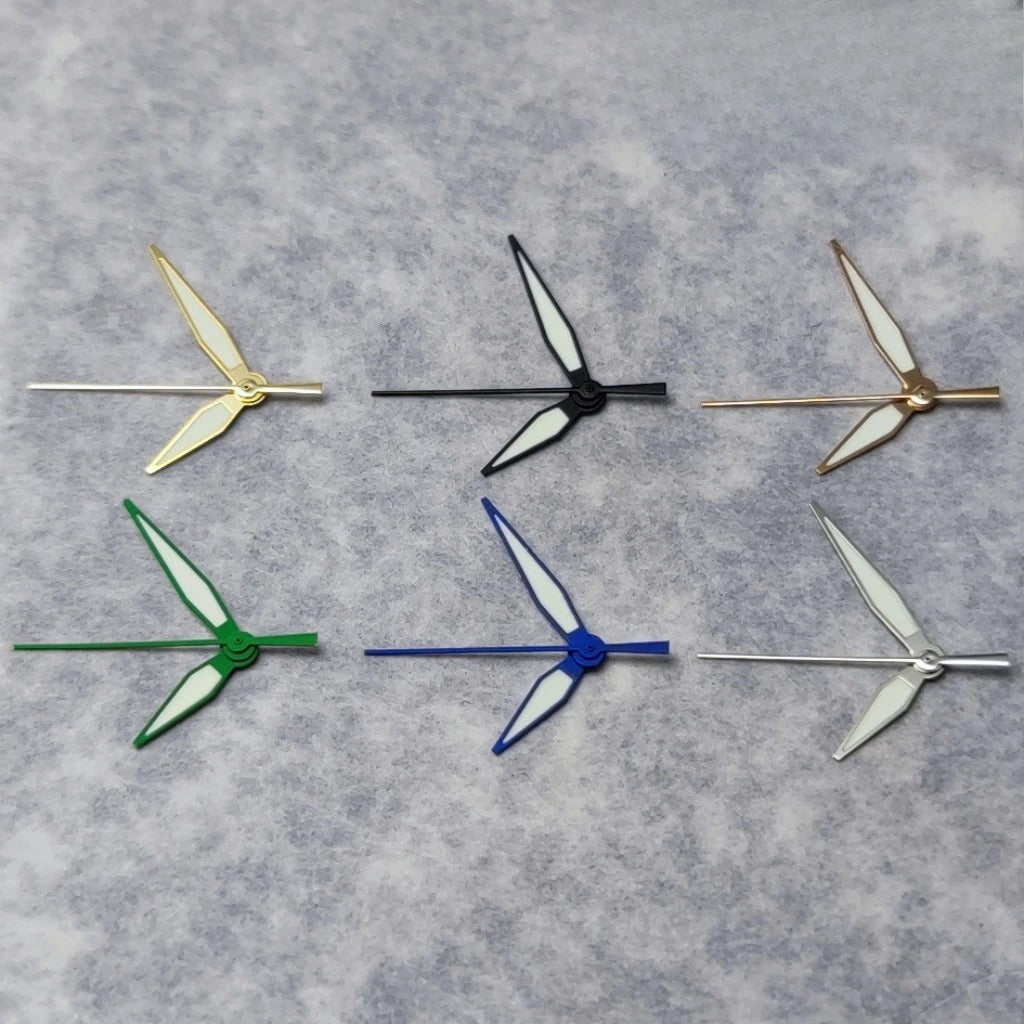 C3 Green luminous Multicolor Watch Hands for NH34 NH35 4R35 NH36 4R36 Movement
