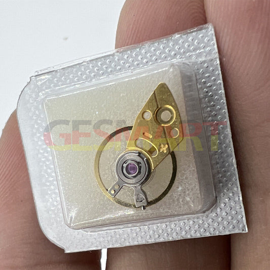 Golden balance wheel with splint for Miyota 8N24 movement, Japanese precision by Japan Made.