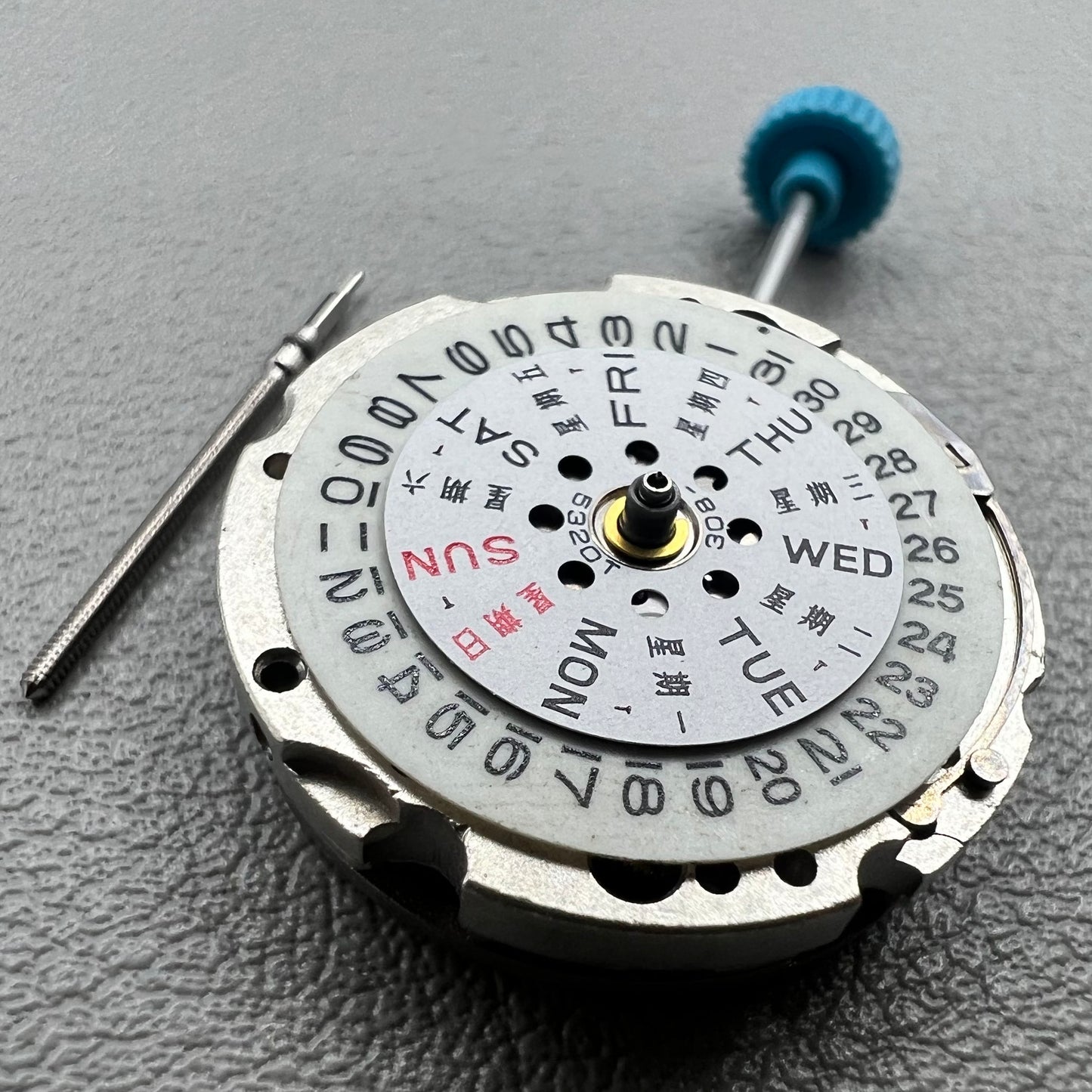 Mouvement mécanique automatique plaqué argent Miyota 6T51 Japon