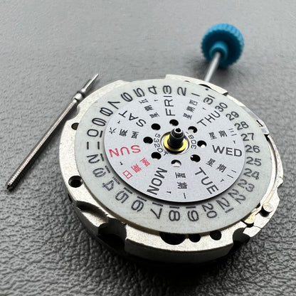 Mouvement mécanique automatique plaqué argent Miyota 6T51 Japon