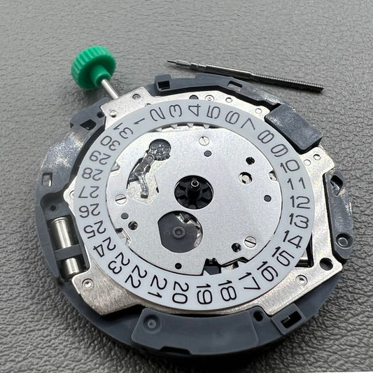 Miyota OS62 quartz watch movement with small second hand at 6, 9, and 12 o?clock positions by Miyota