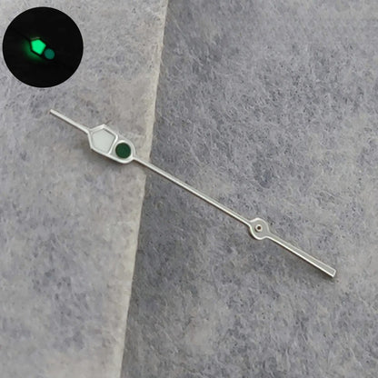 Watch Hands Silver Black For NH35 NH36 7S26 7S36 4R35 4R36 C3 Green Luminous