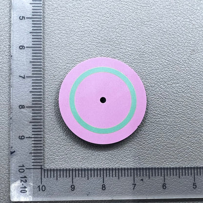 28.5mm pink and green watch dial compatible with Miyota 8215 8200 movement