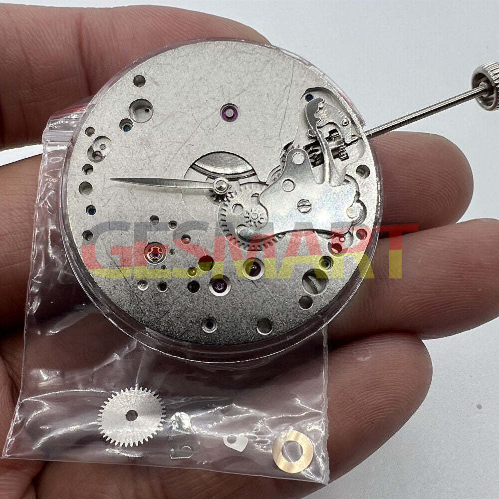 Chinese Seagull ST3621 mechanical watch movement with ETA 6498 design, second hand at 6 position replacement.