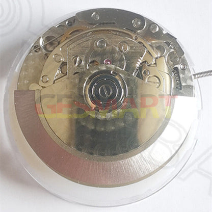 China Made 7750 mechanical watch movement with small seconds at 3, 6, and 9 o'clock, no calendar.