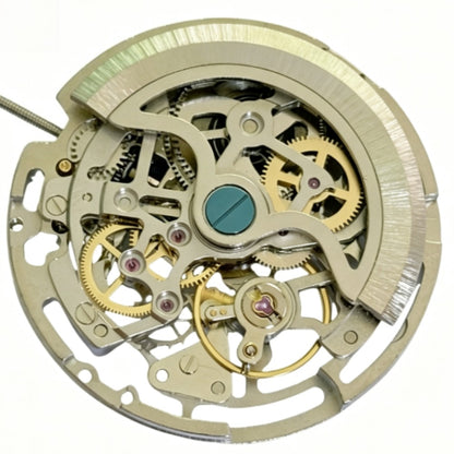 30.4mm Hollow Chinese 2813 8205 Auto Mechanical Movement Big Date 3 Hands Blue Rotor Screw