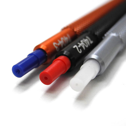 Bergeon 7404 quartz watch hand fitting tools set for precise watch repair and assembly tasks.