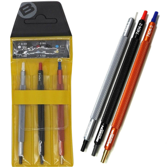 Bergeon 7404 set of 3 watch hand setters for precise watch accessories fitting