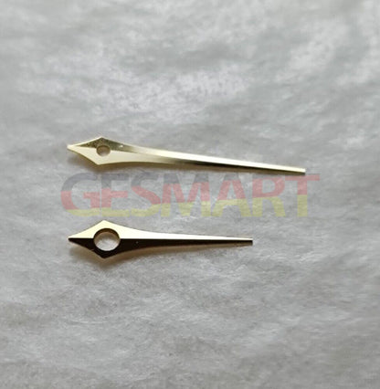 Silver and gold arrow watch hands set for Epson TMI VJ34 movement, precise accessory.