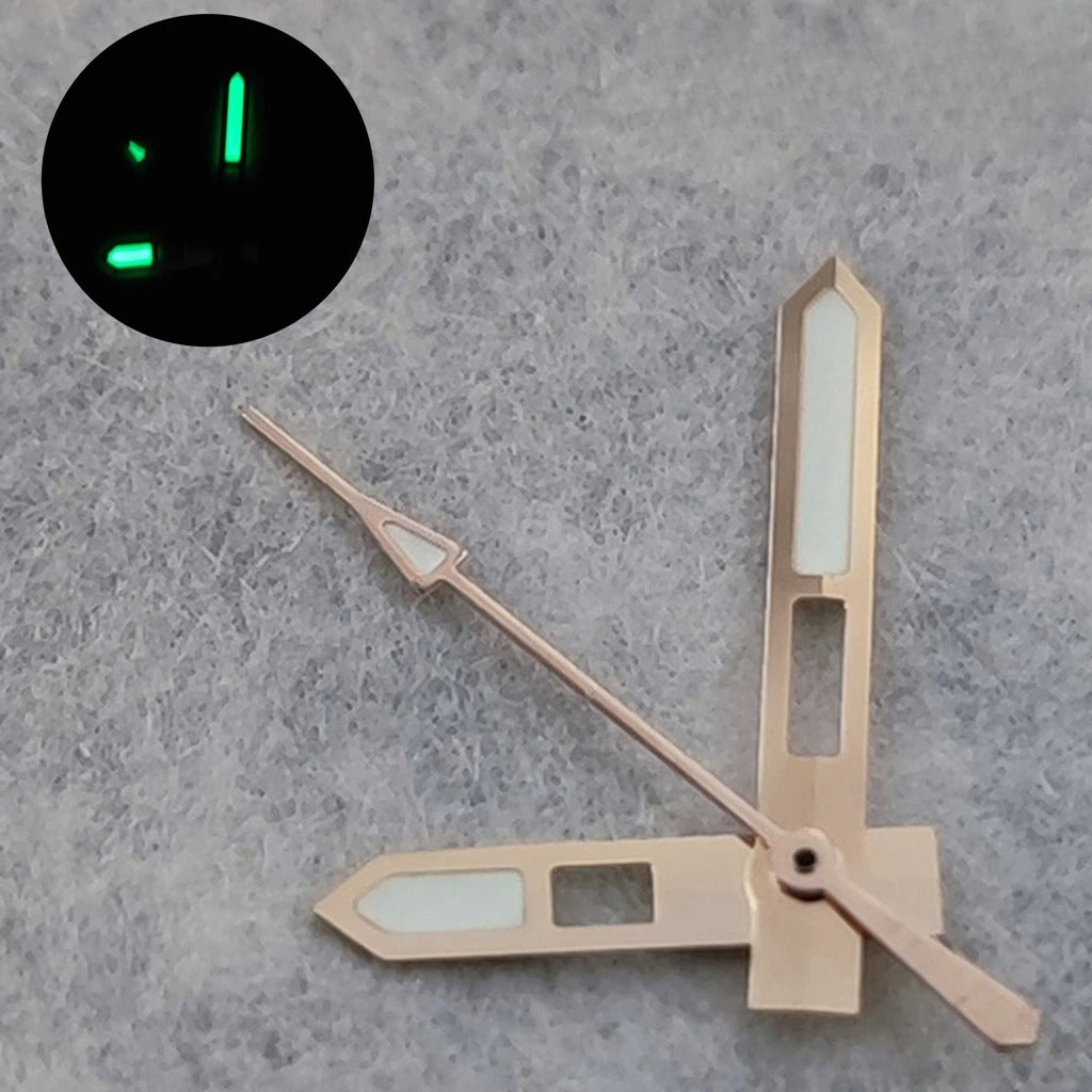 Modified Green Luminous Multicolor Watch Hands Pointers For NH35 NH36 NH38 7S/4R