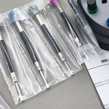 Swiss Bergeon 6899-S10 Set Of 10 Screwdrivers Stainless Steel With Elastomer