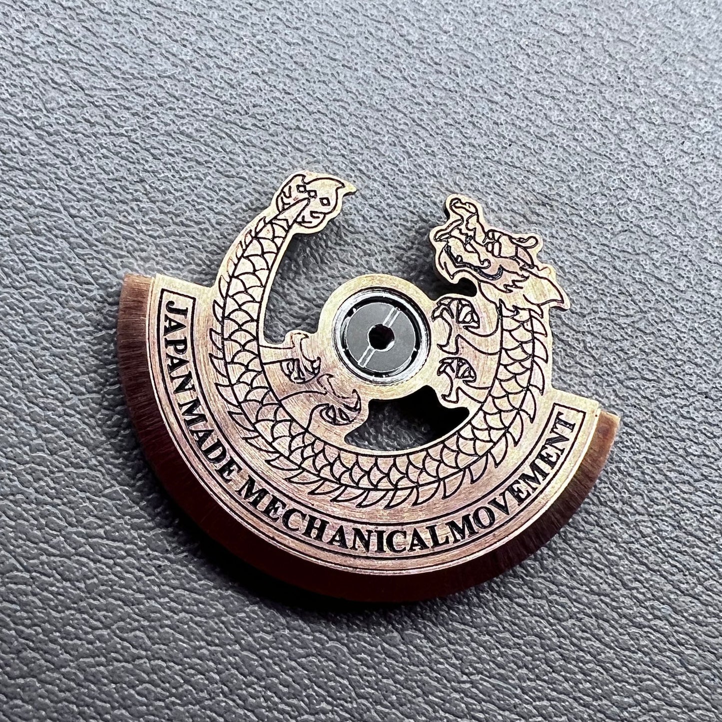 Modified Rose Gold Dragon Black Carved Rotor Oscillating Weight for NH35 NH36