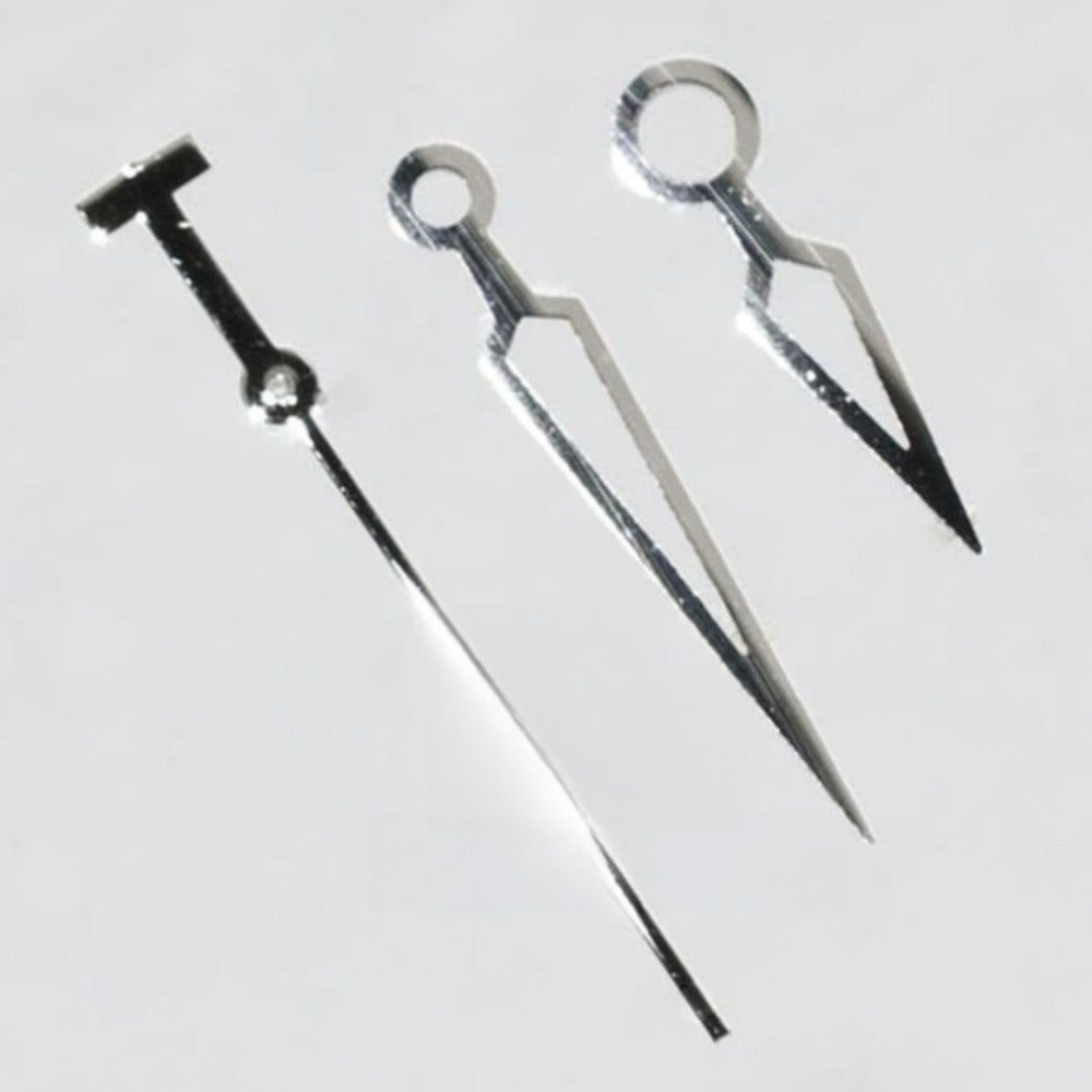 Silver trim hollow watch hands for ETA2836 2824 2892A2 movements, men's watch accessory by T97.