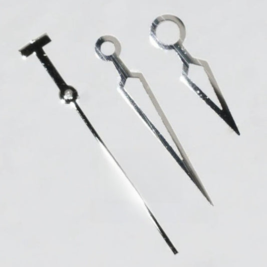 Silver trim hollow watch hands for ETA2836 2824 2892A2 movements, men's watch accessory by T97.