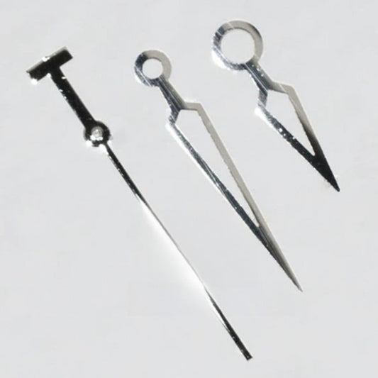Silver 16.2mm hollow watch hands with trim for ETA2836 2824 2892A2 movements by #T97, men's watch parts