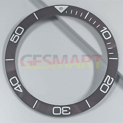 Ceramic blue luminous bezel ring by Conquest for 38.5mm watch, enhancing style and durability.