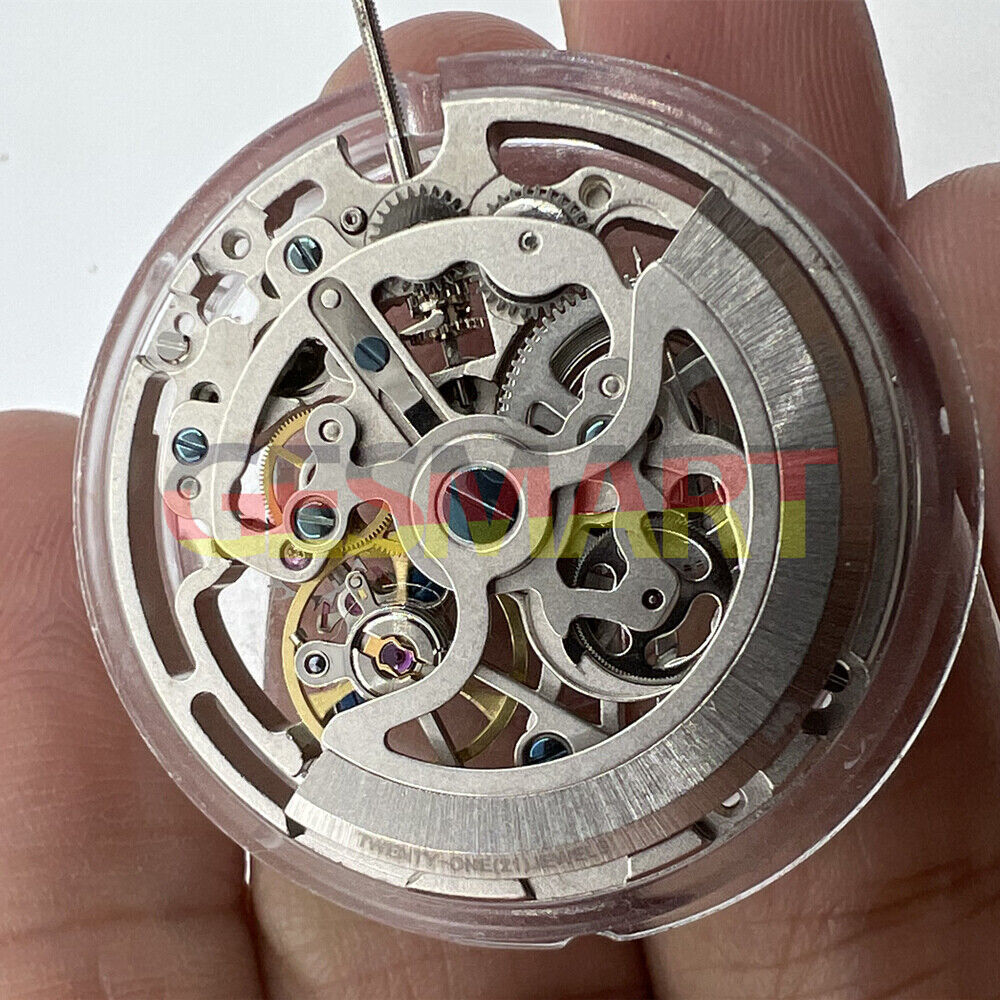Seagull TY2809 Silber China Made Automatische Mechanische Skelett Uhr Bewegung 