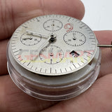 China Made 7750 White Single Calendar Mechanical Movement Small Second@3@6@9